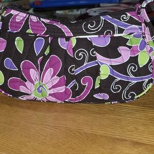 Vera Bradley Pink and Green Floral Crossbody Bag